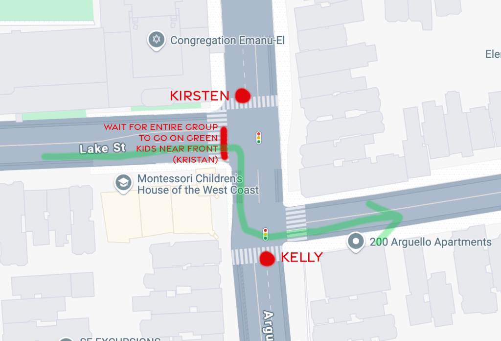 map with arrow